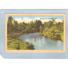 Rhode Island Warren Postcard Greetings From Warren R I~1163