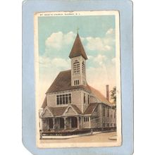 Rhode Island Warren Postcard St Mary's Church~1176