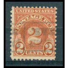 Used J81 2c Postage Due Average Plus WA1307