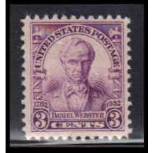 725 3c Daniel Webster Fine MNH O3608
