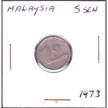 1973 Malaysia 5 Sen Coin