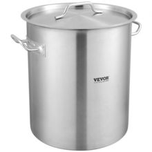 Stainless Steel Stockpot, 42 Quart Large Cooking Pots, Cookware Sauce Pot wi...