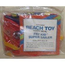 1990 McDonalds Beach Toy II Fry Kid Super Sailer Mint in Package