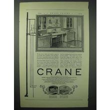 1925 Crane Plumbing Ad - Beauty in Open, Quality Hidden