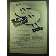 1939 Addressograph-Multigraph Corporation Ad - Payroll
