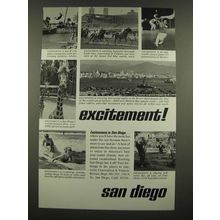 1967 San Diego California Ad - Excitement!