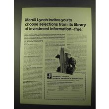 1969 Merrill Lynch Ad - Invites to Choose Selections