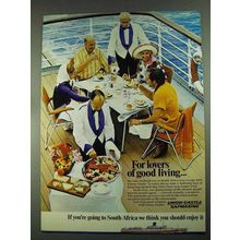 1972 Union-Castle Cruise Ad - For Lovers of Good Living