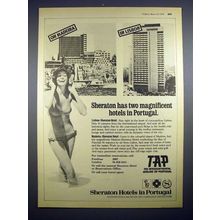 1974 Sheraton Hotel Ad - Lisbon, Madeira Portugal