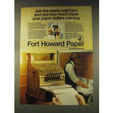 1976 Fort Howard Paper Ad - Join The Waste Watchers