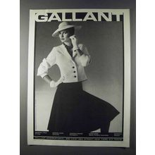 1980 Gallant Fashion Ad - Rebecca Moses