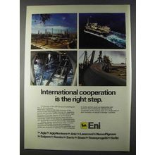 1980 Eni Group Ad - International Cooperation