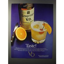 1982 Seagram's V.O. Canadian Whisky Ad - Taste