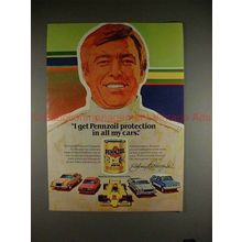 1982 Pennzoil Ad, w/ Johnny Rutherford - Protection!!