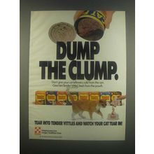 1985 Purina Tender Vittles Ad - Dump the Clump