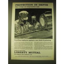 1960 Liberty Mutual Insurance Ad - Protection in depth