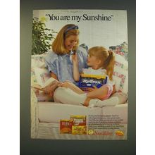 1990 Sunshine Hydrox Cookies Ad - You are my Sunshine