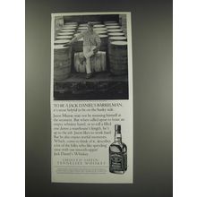 1991 Jack Daniel's Whiskey Ad - To be a Jack Daniell's Barrelman