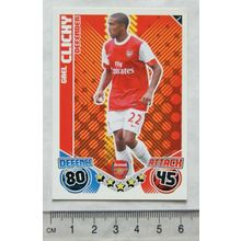 2010/11 Topps Match Attax Trading Card 3 Gael Clichy, Arsenal