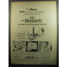 1951 BOAC British Overseas Airways Corporation Advertisement