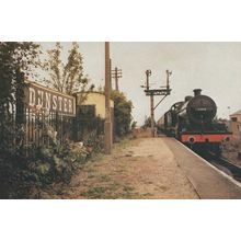 S&D Dunster Locomotive Railway 1987 Limited Edition Postcard