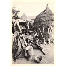Mud Huts In Nigeria Real Photo Earthscan Postcard