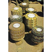 Nigeria Snake Charmer Wicker Baskets Postcard