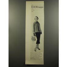 1953 B.H. Wragge Huntington Tweed Short Coat and Dress Advertisement