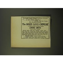 1954 The Solid Gold Cadillac Play Ad - a solid gold click - Walter Winchell