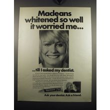 1971 Macleans Toothpaste Advertisement - Macleans whitened so well it worried me