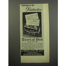 1955 Terry's of York De Luxe Chocolates Ad - Imports of Distinction