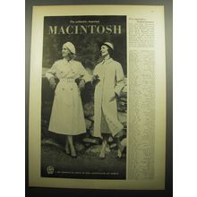 1957 Macintosh Coats Ad - Two superlative English Beauties