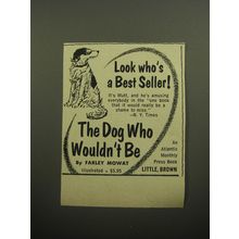 1957 Little, Brown Book Advertisement - The Dog Who Wouldn't Be by Farley Mowat