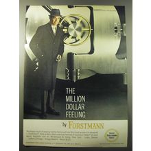 1960 Forstmann Barry Walt Outercoat Ad - The Million Dollar Feeling by Forstmann