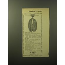 1960 Chipp Resort Coats Advertisement