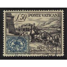 Vatican Centenary of First Papal States' Stamp 1952 Canc SG#176