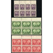 146-48, Mint VF NH Plate Blocks of Six Stamps - Stuart Katz