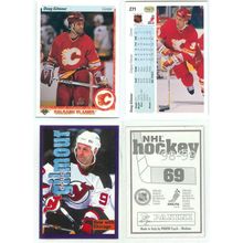Doug Gilmour 7x card lot incl Sticker