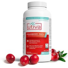 Utiva Cranberry Pacs – Clinically Studied Ingredients 36Mg Pacs for UTI Avoidanc