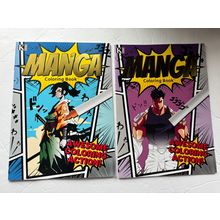 NEW Manga Coloring Books