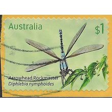 AUS 2017 $1.00 (S/A) 'DRAGONFLIES - ARROWHEAD' (ON PAPER) FINE USED (EBID64-080)