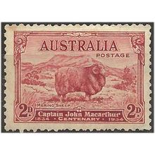 Australia 1934 SG150 2d Carmine-Red MacArthur Mounted Mint . .. .
