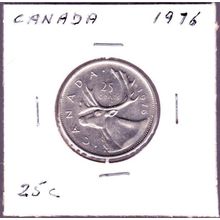 1976 Canada 25 Cents Coin