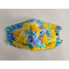 Protective Face Mask[ Blue Tiedye Stars ]