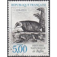 France 1988 Michel 2679 O Cote (2008) 2.00 € Le blaireau Cachet rond