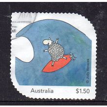 2024 WHERE IS THE GREEN SHEEP? USED SELF-ADHESIVE MYSTAMP. 29/30