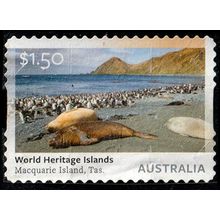 Australia 2025 World Heritage Islands $1.50 Used Stamp Macquarie Tas Seals .
