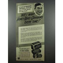 1941 Nabisco Honey Maid Graham Crackers Ad - A Bowl