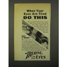 1941 Murine For your Eyes Ad - When Your Eyes Are Tired