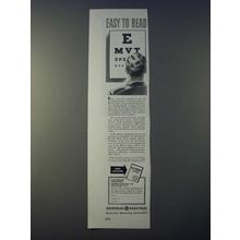 1943 GE General Electric Electronic Measuring Instruments Ad - Easy to read